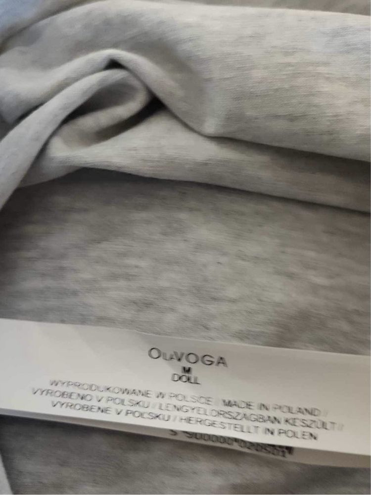 T-shrt  szary  O’La Voga, nadruk rozmiar M/38