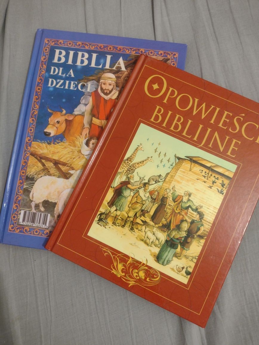 2 książki biblia i opowieści biblijne dla dzieci