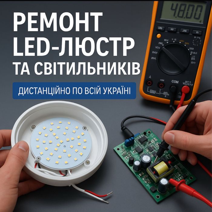 ремонт LED-люстр, світильників по всій Україні