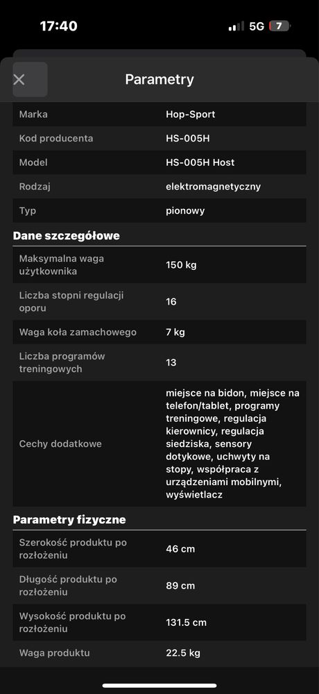 rower stacjonarny Magnetyczny