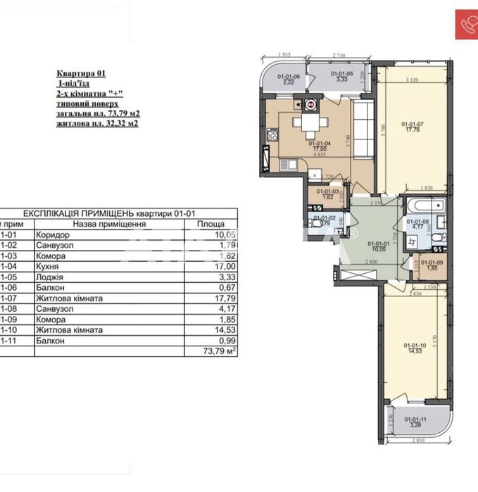 двокімнатна новобуд Галжитлобуд Сокільники вигідна ціна