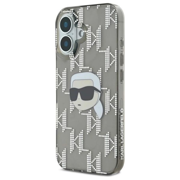 Etui Karl Lagerfeld Iml Karl Head Electroplated Na Iphone 16 - Czarne