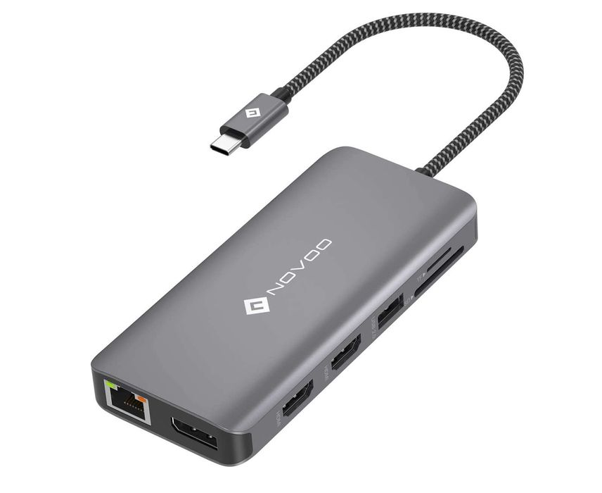 NOVOO 11 in 1 RM11 PRO+ Stacja dokująca Hub USB C 4K 60Hz
