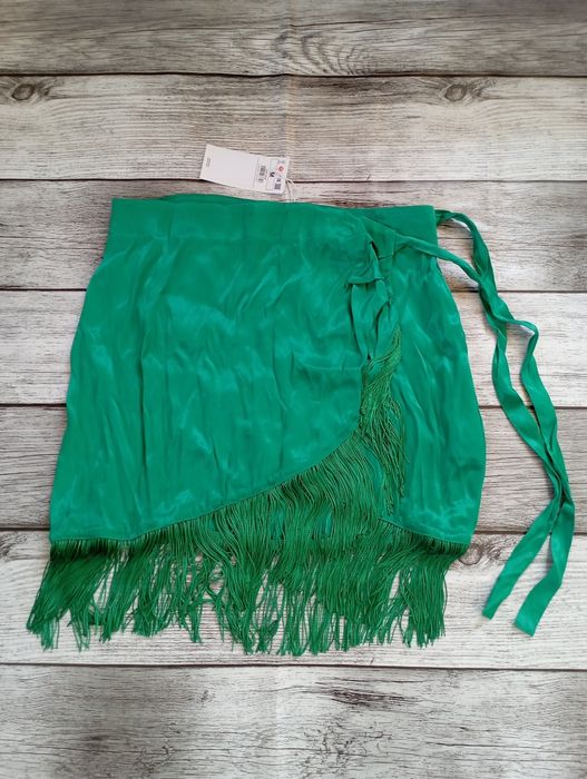 Nowa piękna spódnica Reserved 38 M 100% wiskoza frędzle glamour chic