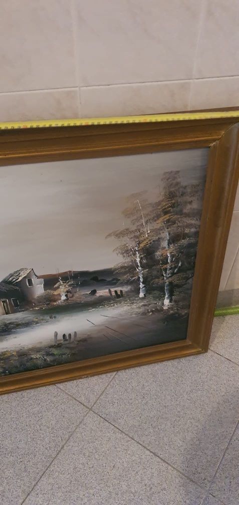 Quadro  grande pintado à mão