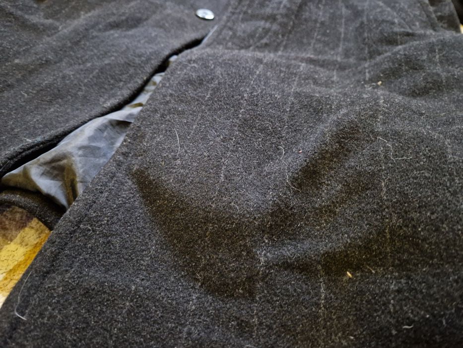 Płaszcz męski czarny długi kaszmir wełna 48 Giant