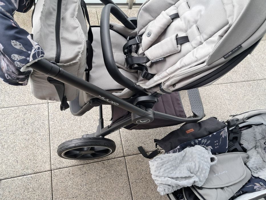 Wózek Muuvo 3.0 2w1 spacerówka gondola śpiwór mufki torba