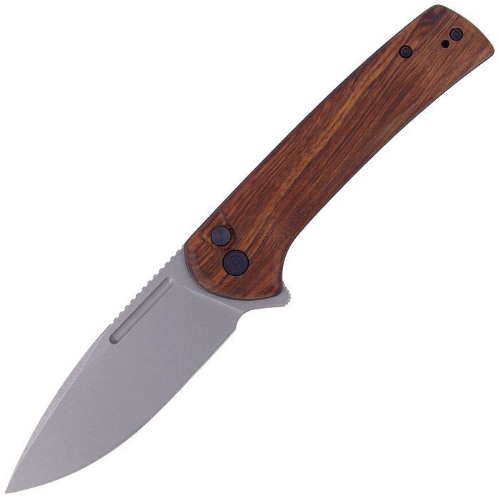 Nóż składany Civivi Conspirator Cuibourtia Wood, Gray Stonewashed (C