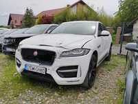 Jaguar F-Pace 2016r, Salonowy, 2.0 Diesel, 4x4, AUTOMAT, Uszkodzony przód. Pali.