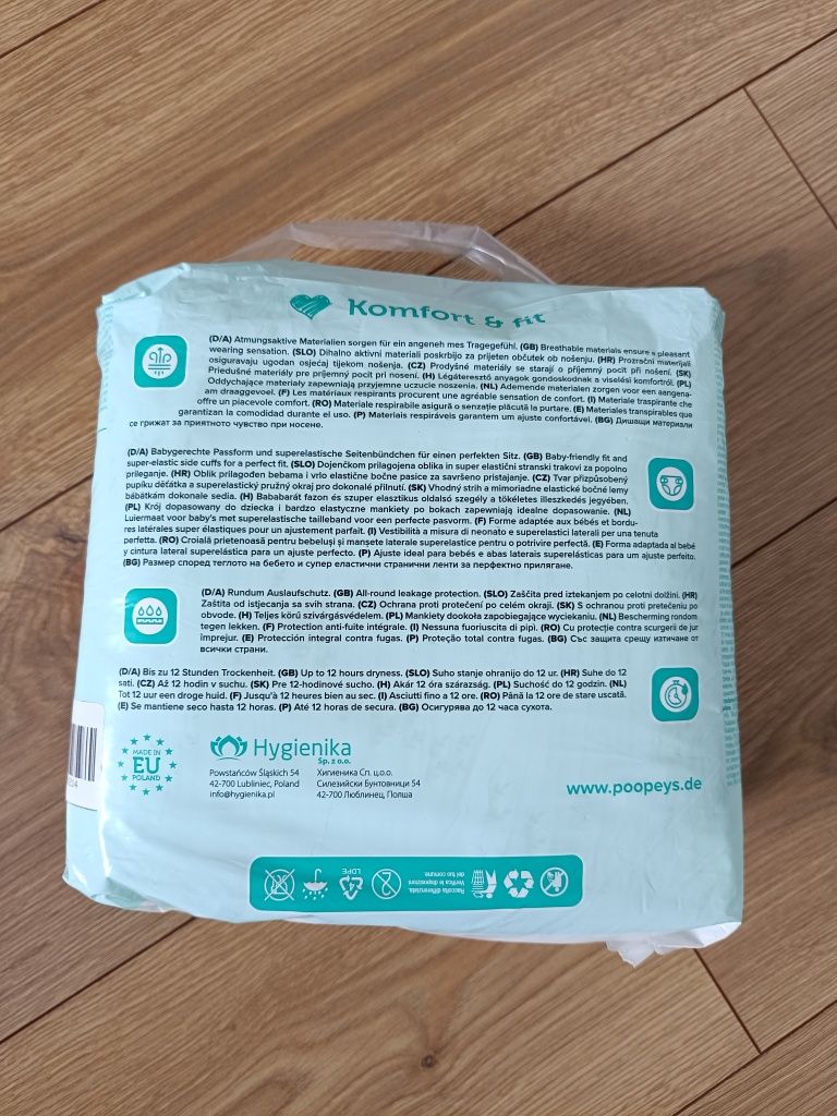 Pieluchy jednorazowe pampersy pampers Poopeys 3 4-9kg 28szt