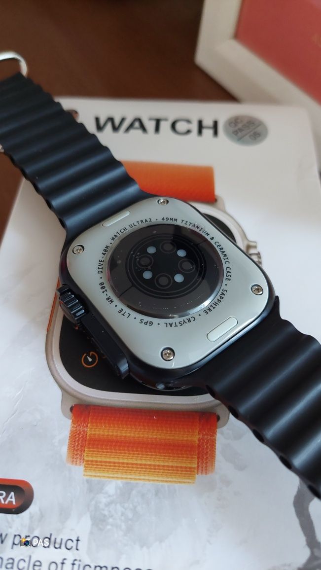 T10 Ultra Smartwatch Black Bateria 250mah Ecrã 1.99' HD