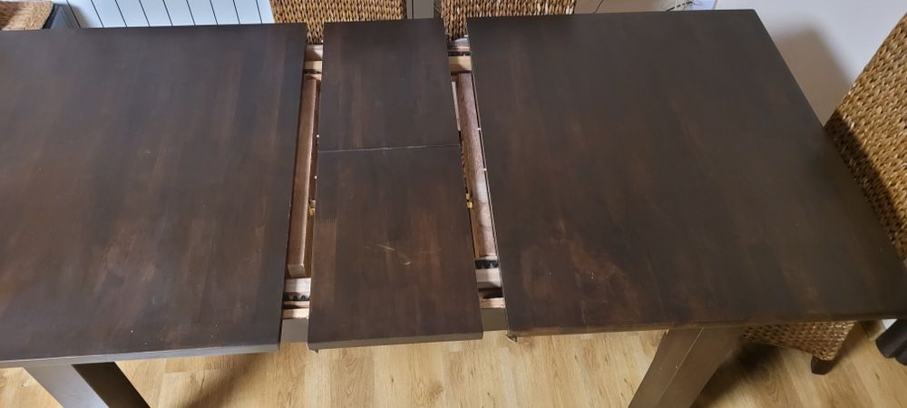 Stół rozkładany + 6 krzeseł