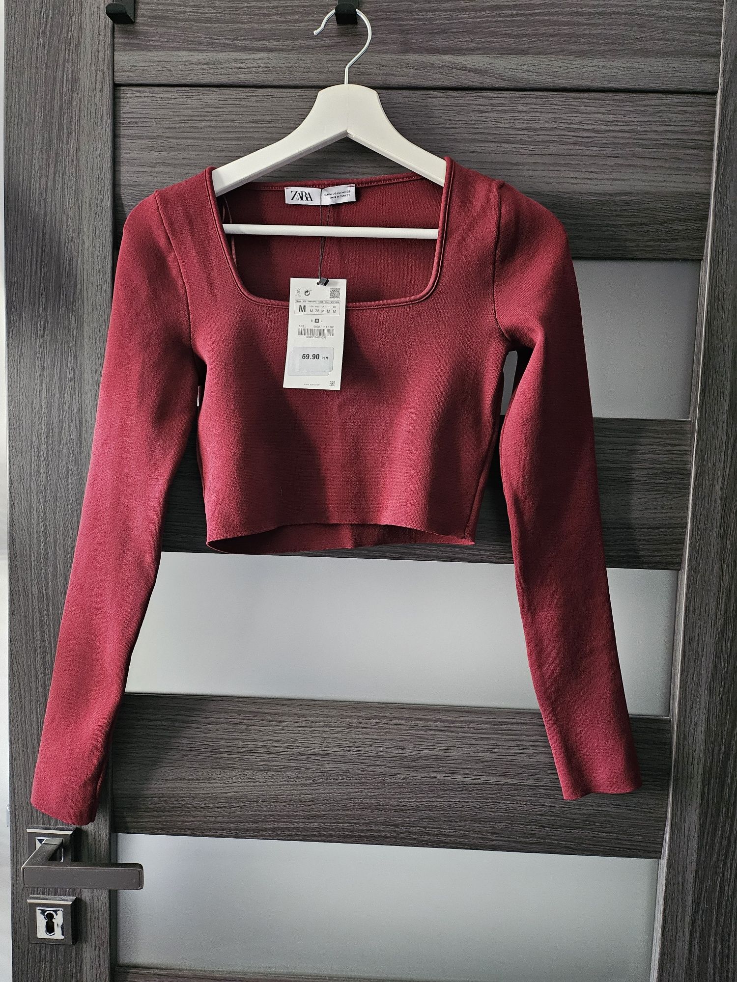Crop top z długim rękawem, Zara rozm. M