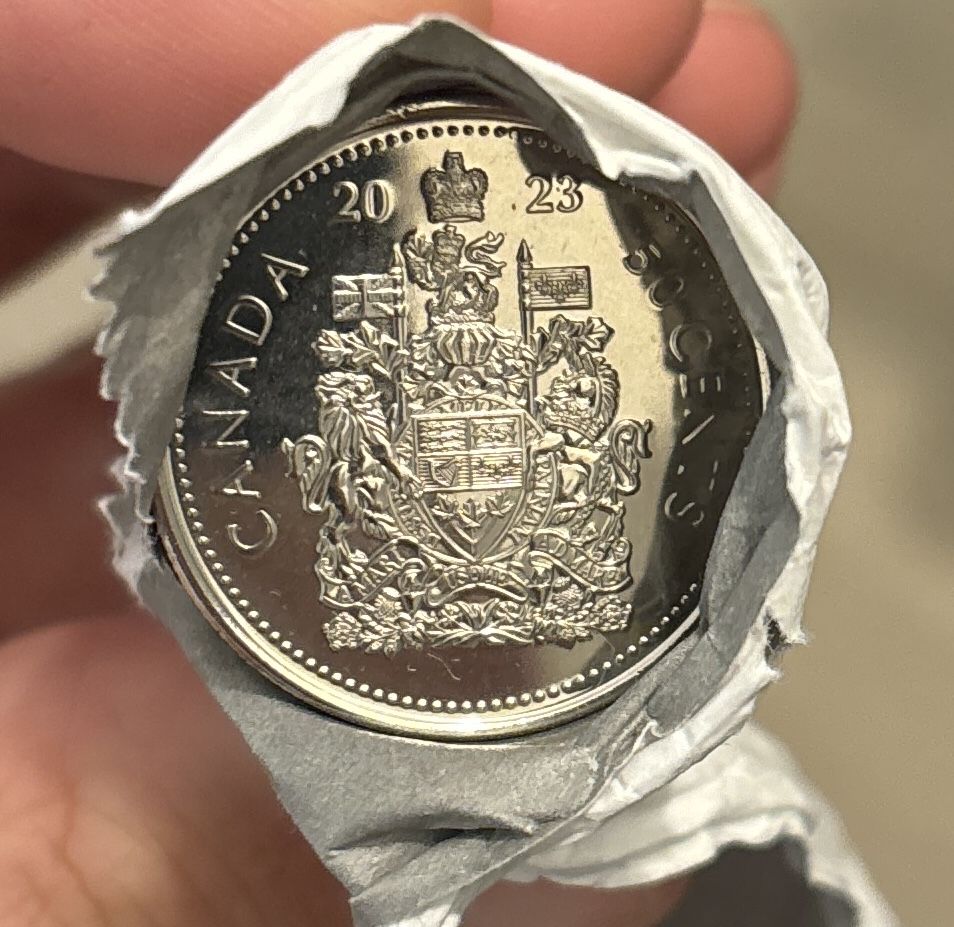 Obiegowe monety kanadyjskie 2023 5 cent - 2 dolary 6 szt