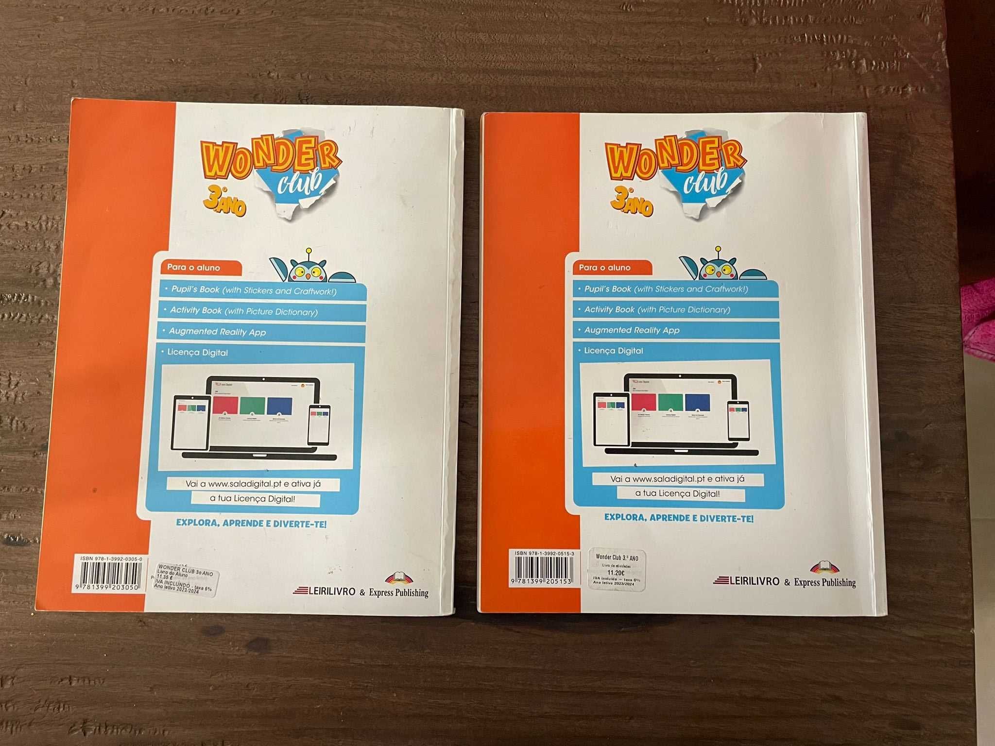 Livro Wonder Club Inglês 3ºAno ( Manual + caderno exercícios )
