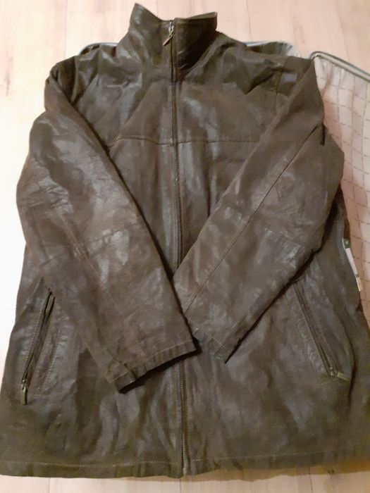Męska skórzana kurtka/płaszcz
