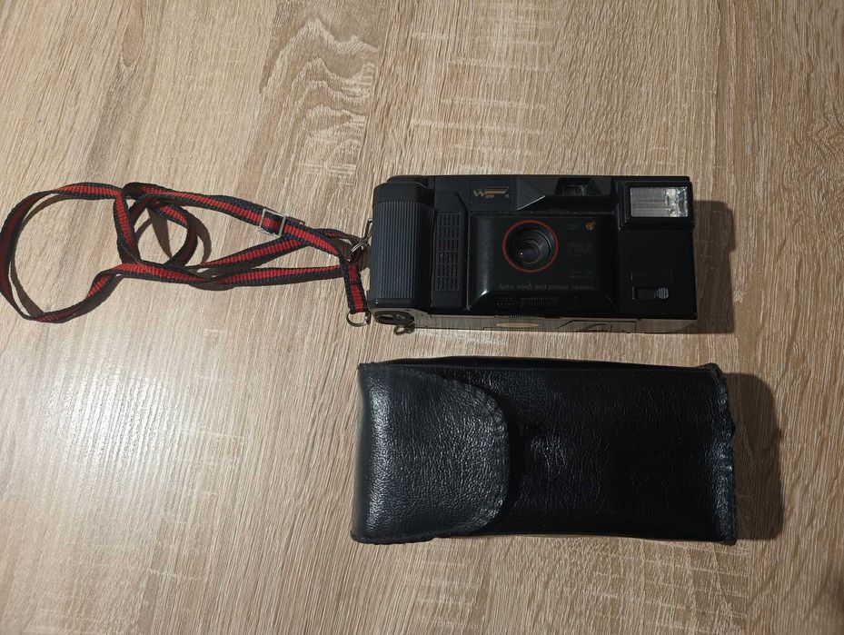 Aparat analogowy Wintage Wizen AW818 na klisze 35mm, autofocus, flash