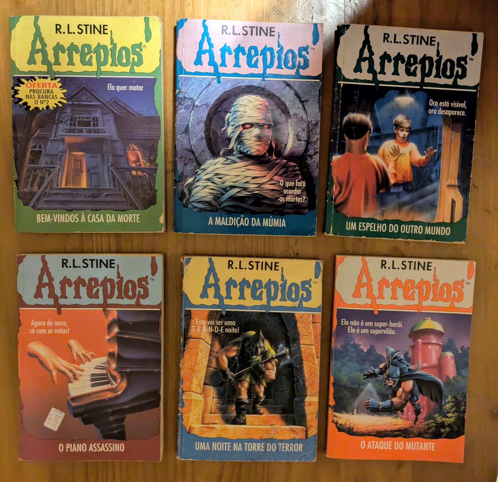 Livros colecção "Arrepios"