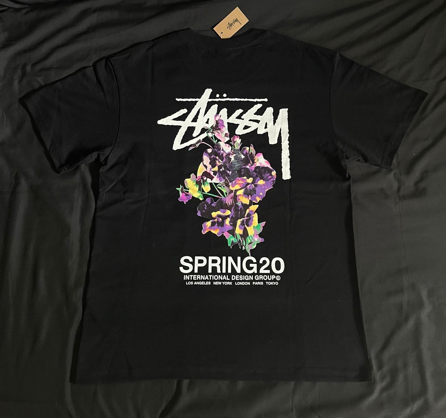 T shirt Stussy Preta springs 20