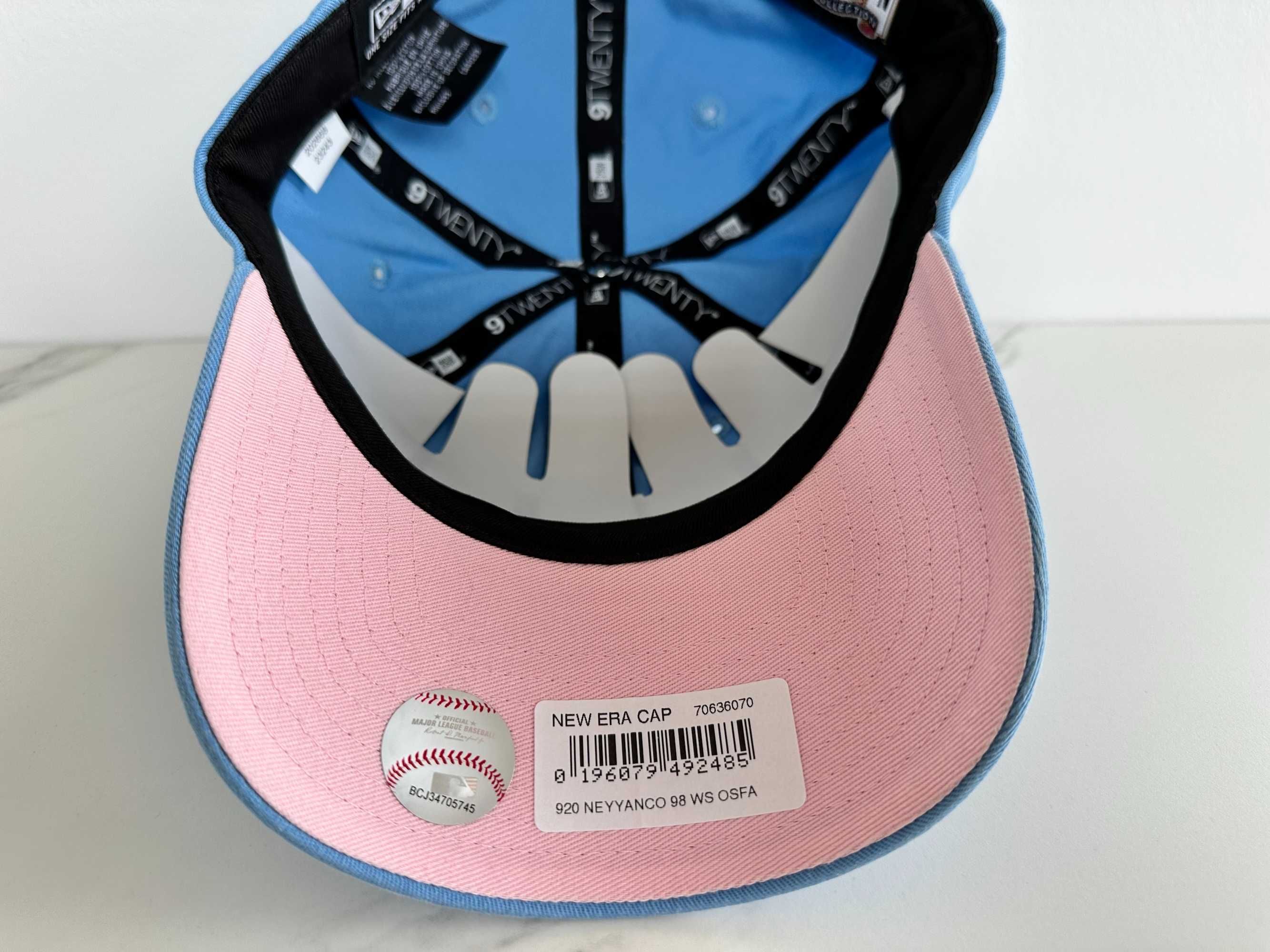 Czapka z daszkiem NEW ERA 9TWENTY 920 NewYork Yankees niebiesko-różowa