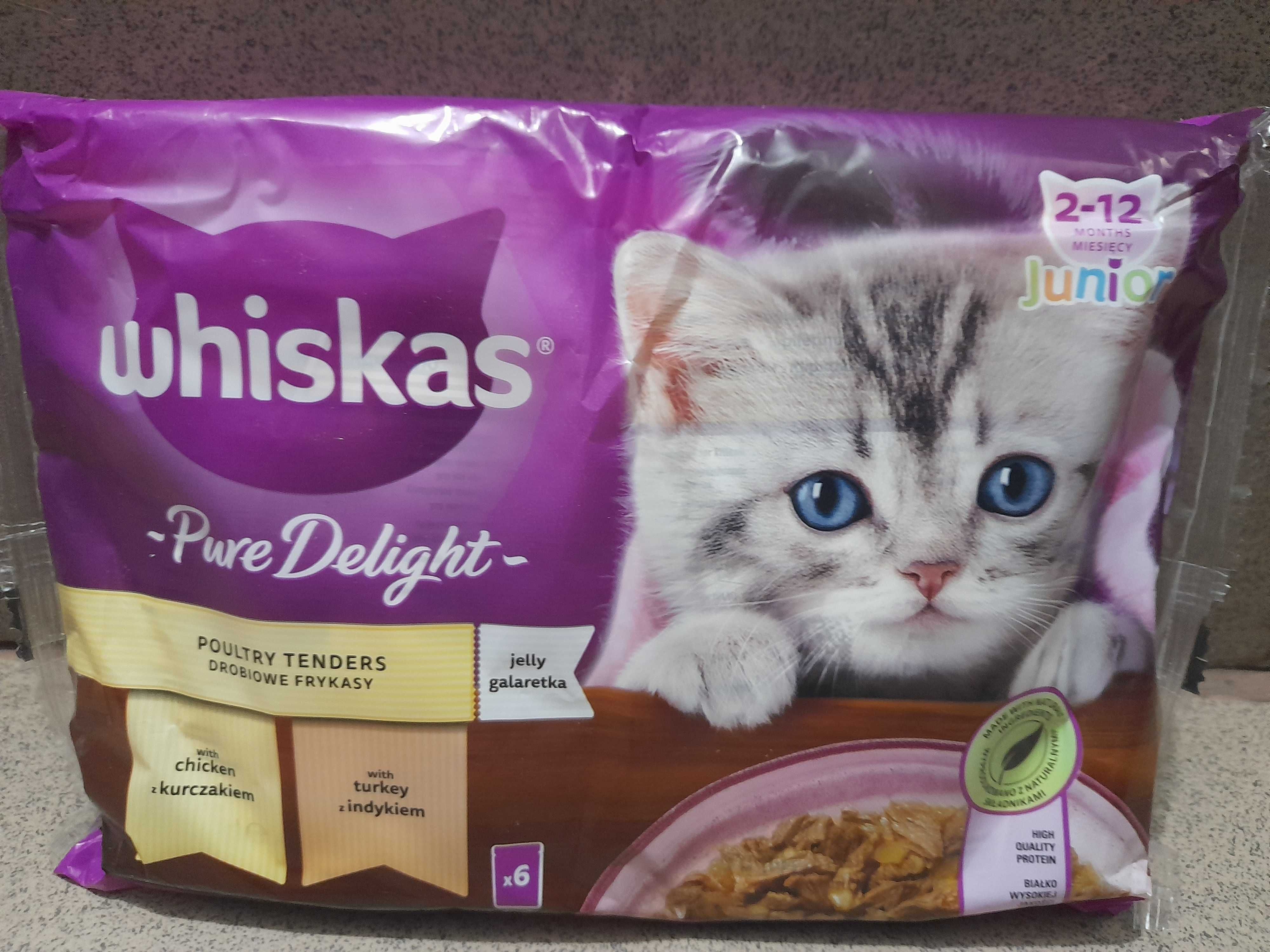 Mokra karma dla kotów Whiskas Junior 12 op. x 6 szt. po 85g