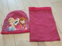 Komplet elsa frozen czapka i komin
