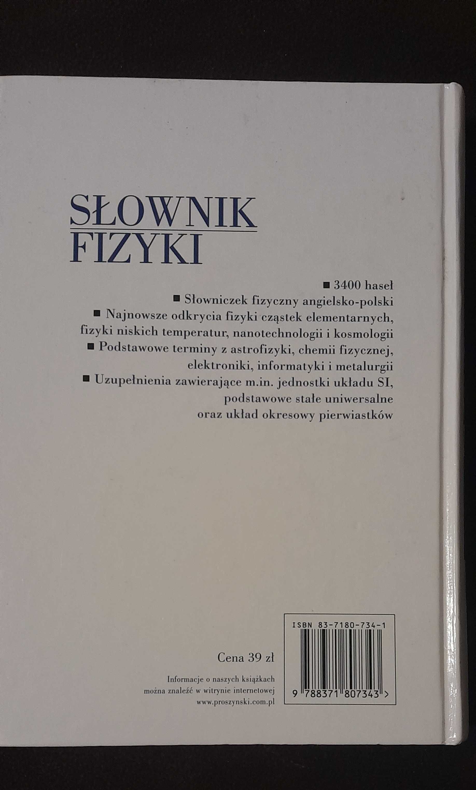 Słownik Fizyki Alan Isaacs Prószyński i S-ka liceum