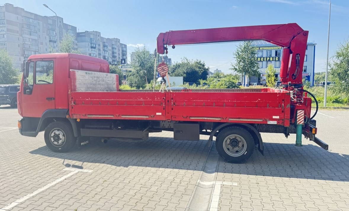 MAN 10.163 МАН  продам під кран маніпулятор, евакуатор, самоскид