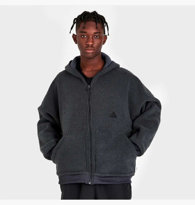 Оригінал! Зіп Худі Adidas Sherpa чорна (S) Нове, з бірками!