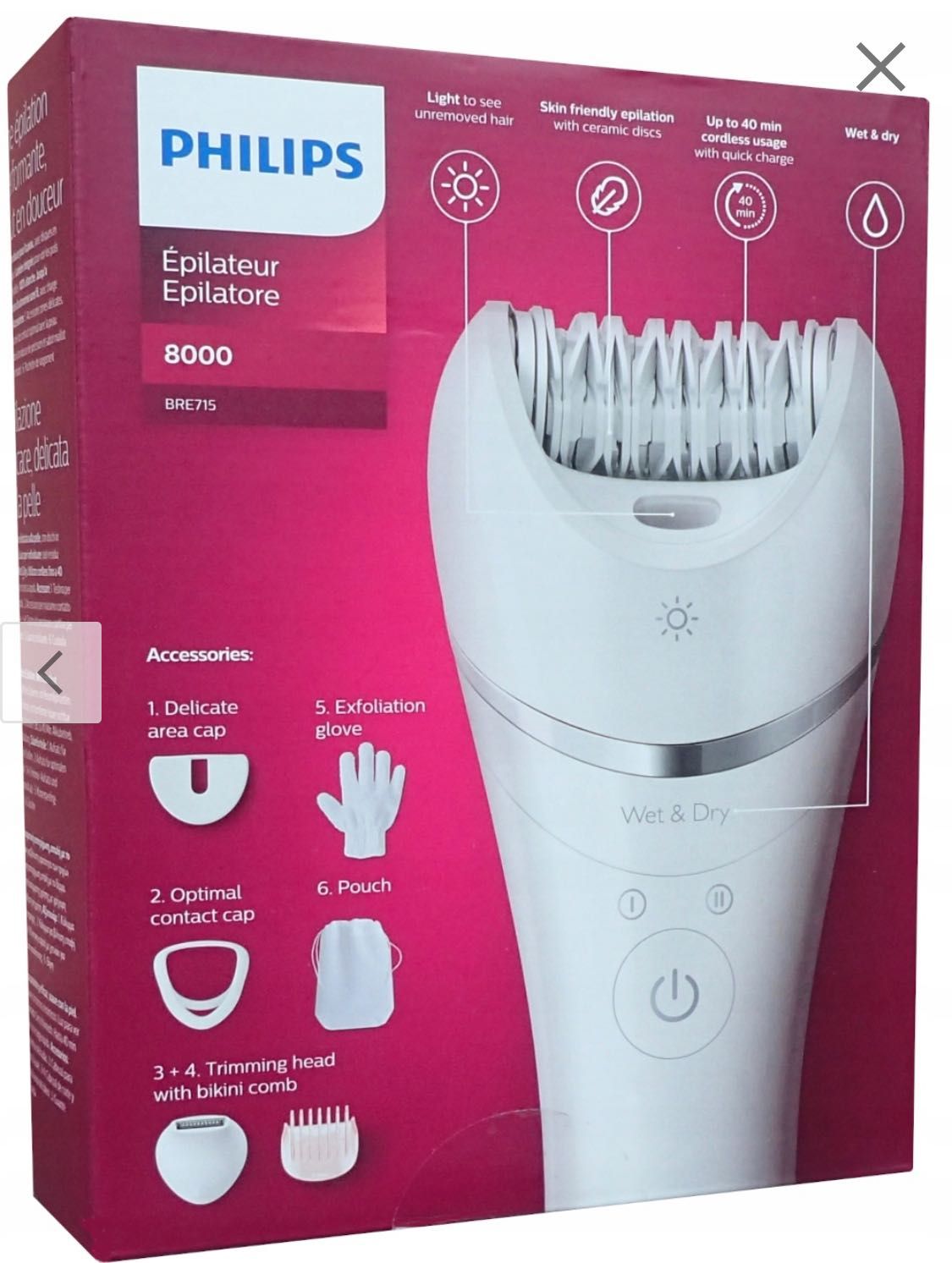 Depilator 8000 Philips BRE715/00