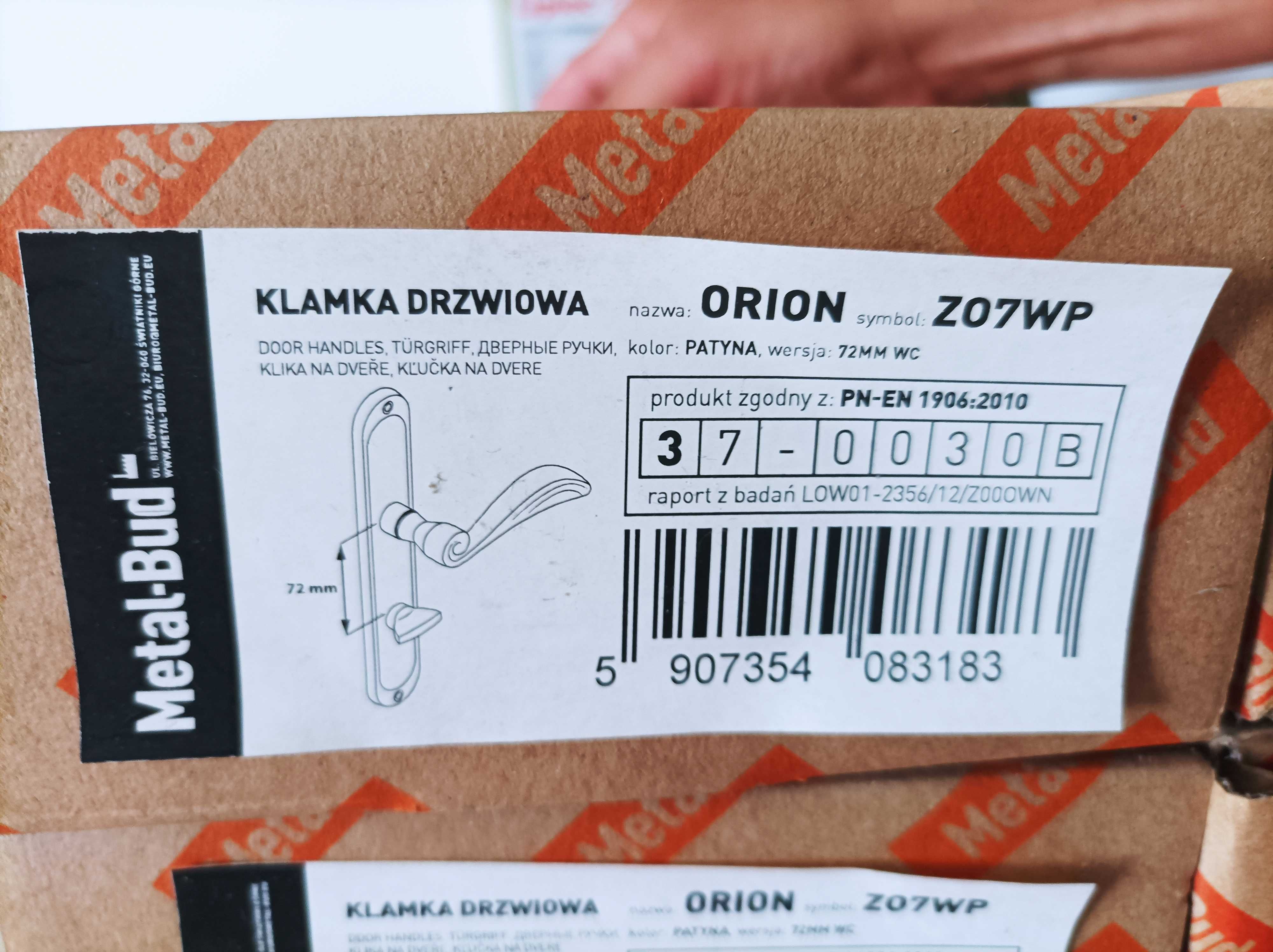 Klamki drzwiowe orion