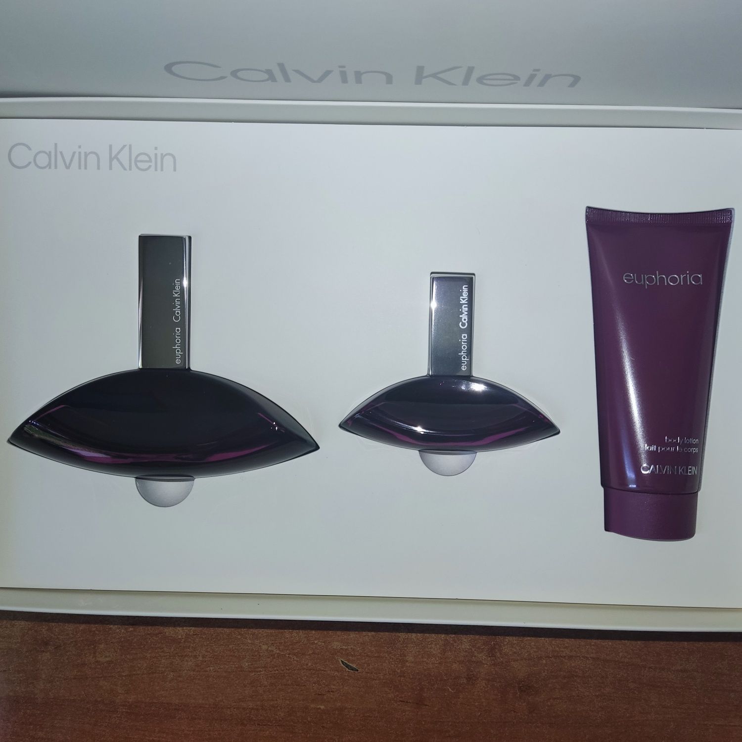 Calvin Klein Euphoria Damski Zestaw 100 ml + 30 ml + Balsam 100 ml Ros