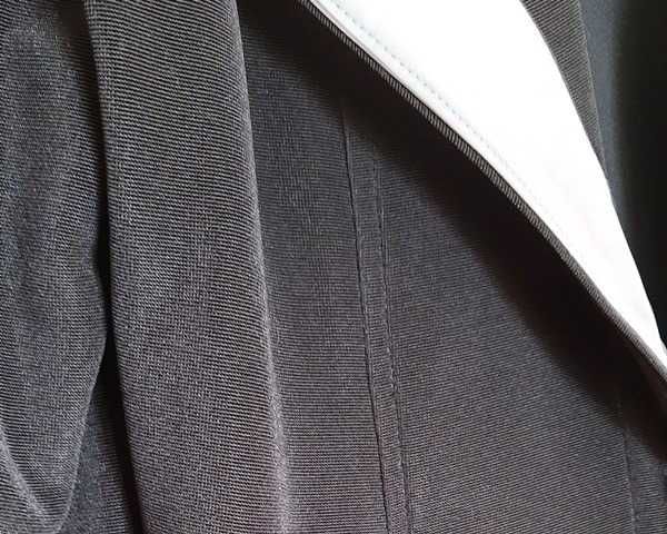 MARYNARKA-ŻAKIET czarny, rozm. 40/42, jednostronna biała klapa - super