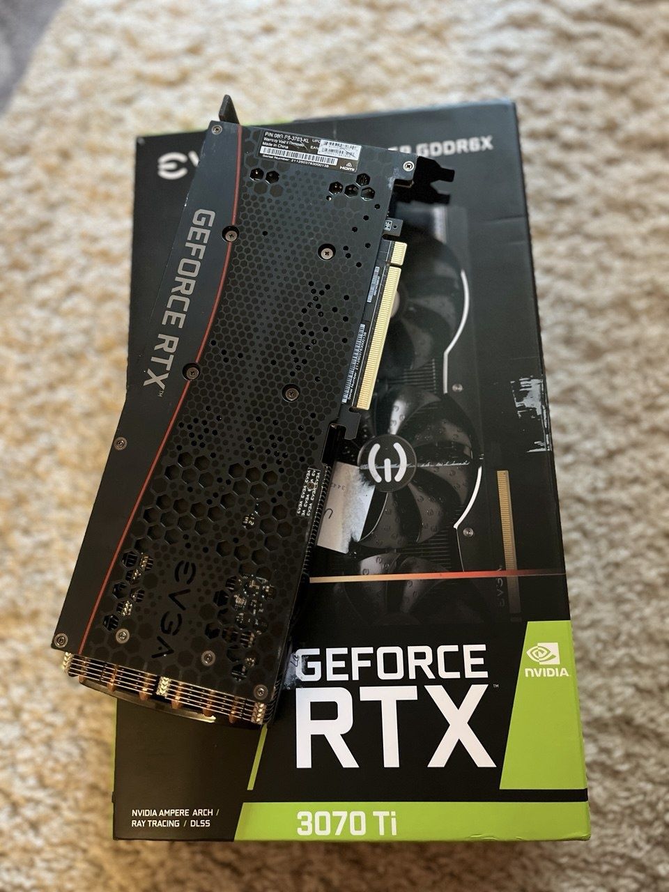 Nvidia GeForce rtx 3070 ti EVGA XC3 8gb 256bit