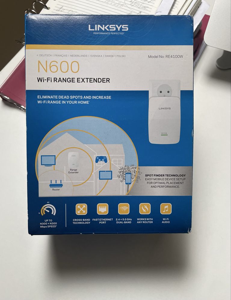 Розширювач мережі Linksys RE4100W ретранслятор