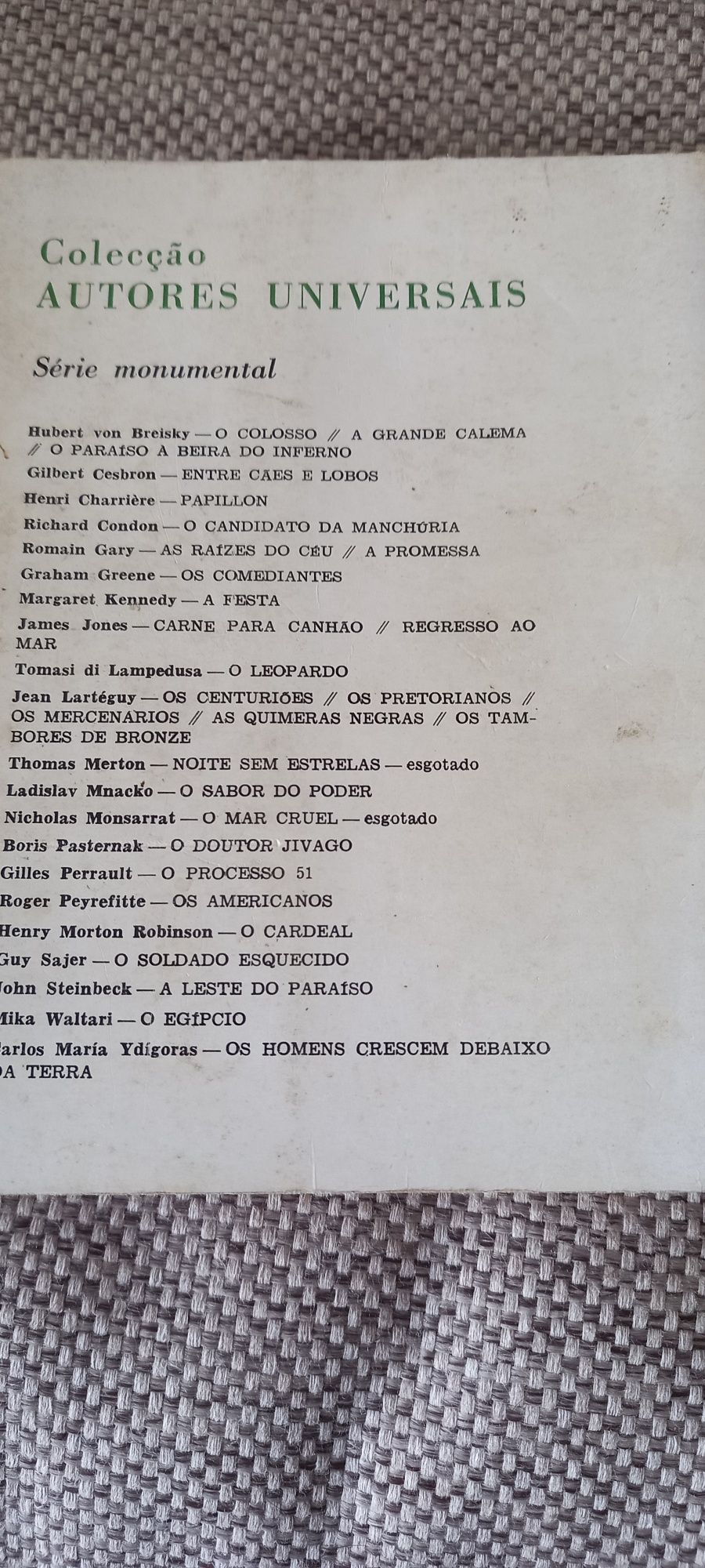 Livro Papillon 4ª edição 1969