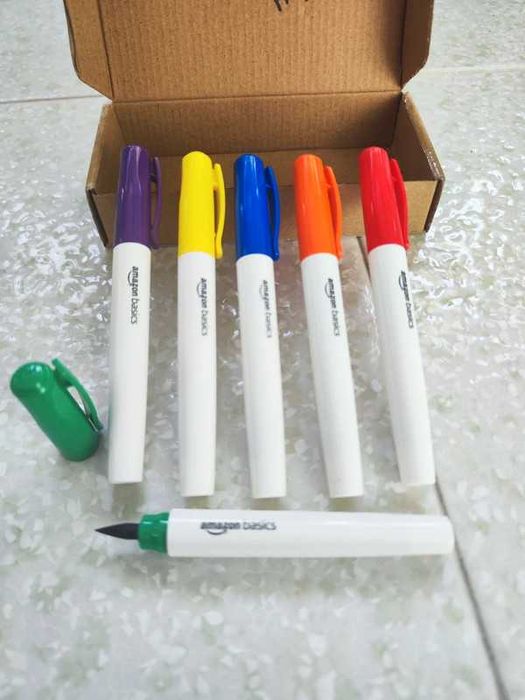 Conjunto de 6 marcadores caneta coloridos da Amazon