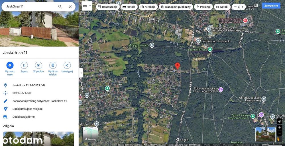działka 1120m2 z warunkami zabudowy bezpośrednio przyLesieŁagiewnickim
