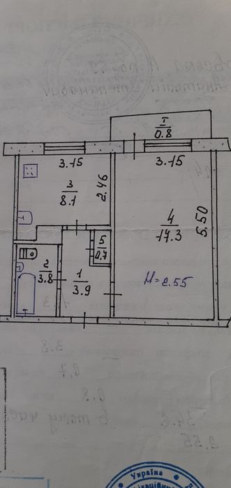1 комнатная КРэс
