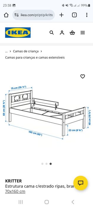 Cama Criança Ikea KRITTER