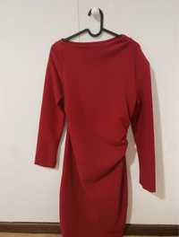 Vestido MIDI vermelho Zara