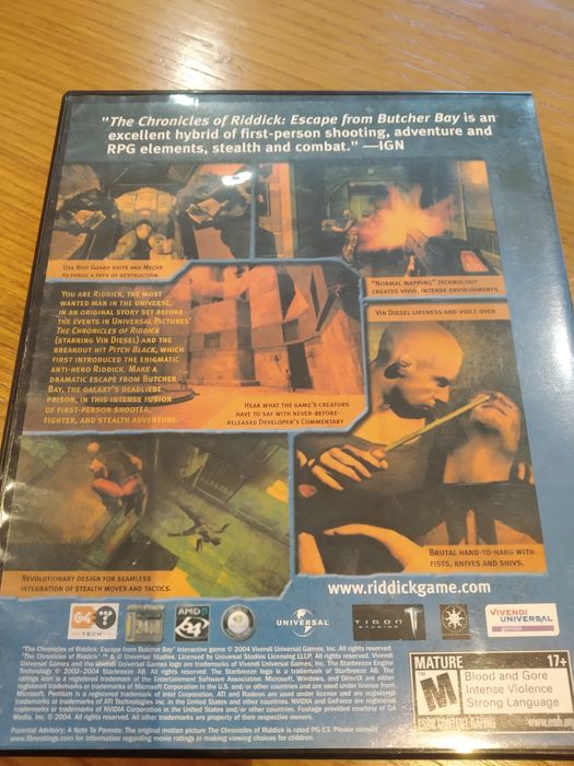 The chronicles of RIDDICK, Escape from Butcher Bay.