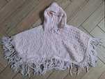 Ponczo poncho kocyk otulacz niemowlak 3-6 68cm narzutka kaptur dziecko