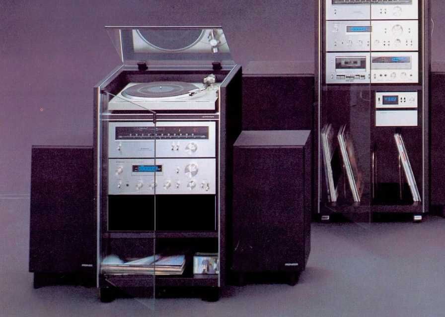 Wieża Pioneer Retro Vintage Blue Line w Szafce ! SA-508 TX-608 PL-200