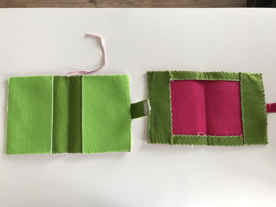 Capas de livros em felcro feitas à mão