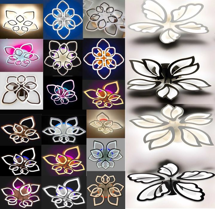 светодиодная люстра светильник с пультом лед диммер