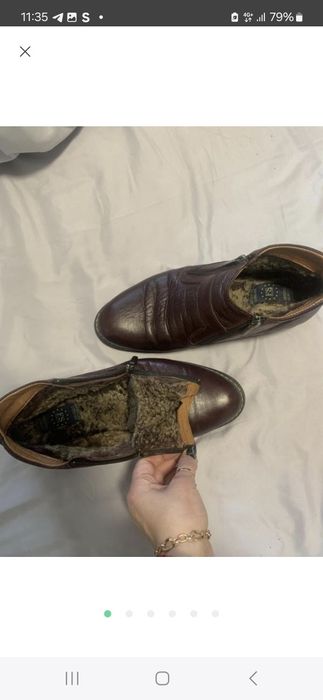 Шкіряні зимові черевики