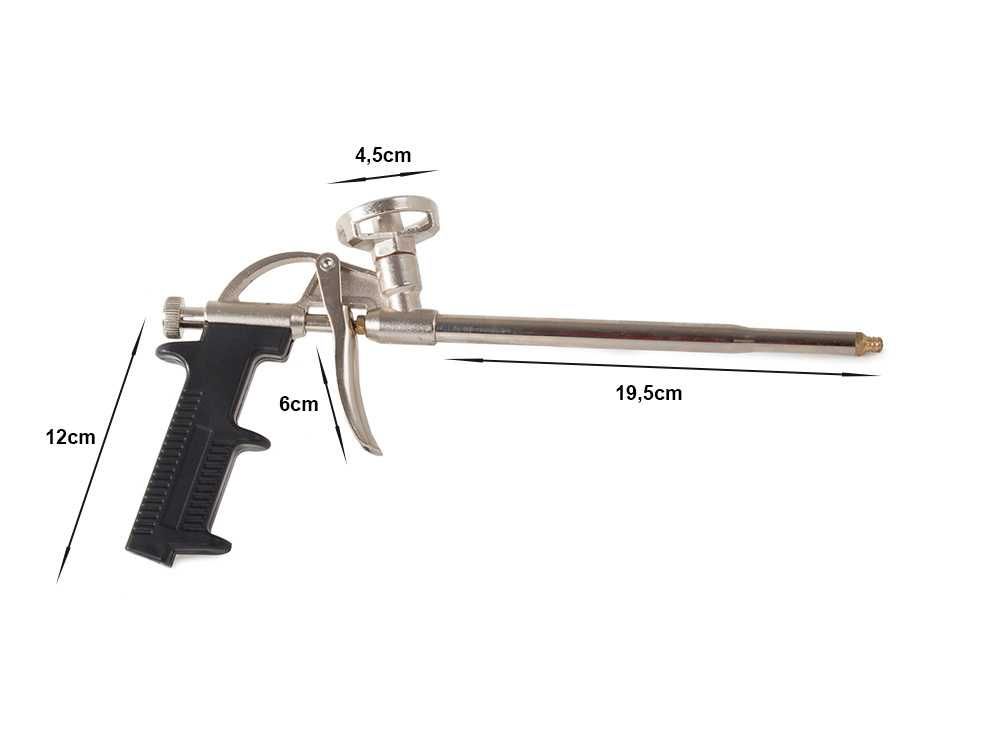 Pistolet do piany montażowej do pianki metalowy