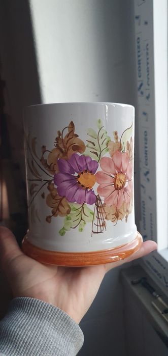 Vaso médio com flores