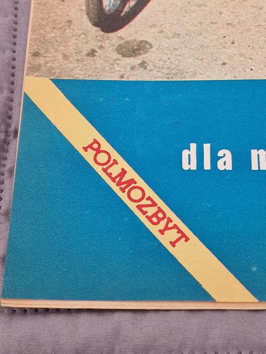 Oryginalny plakat motorowerów Romet ZZR Komar Polmo Polmozbyt 1975